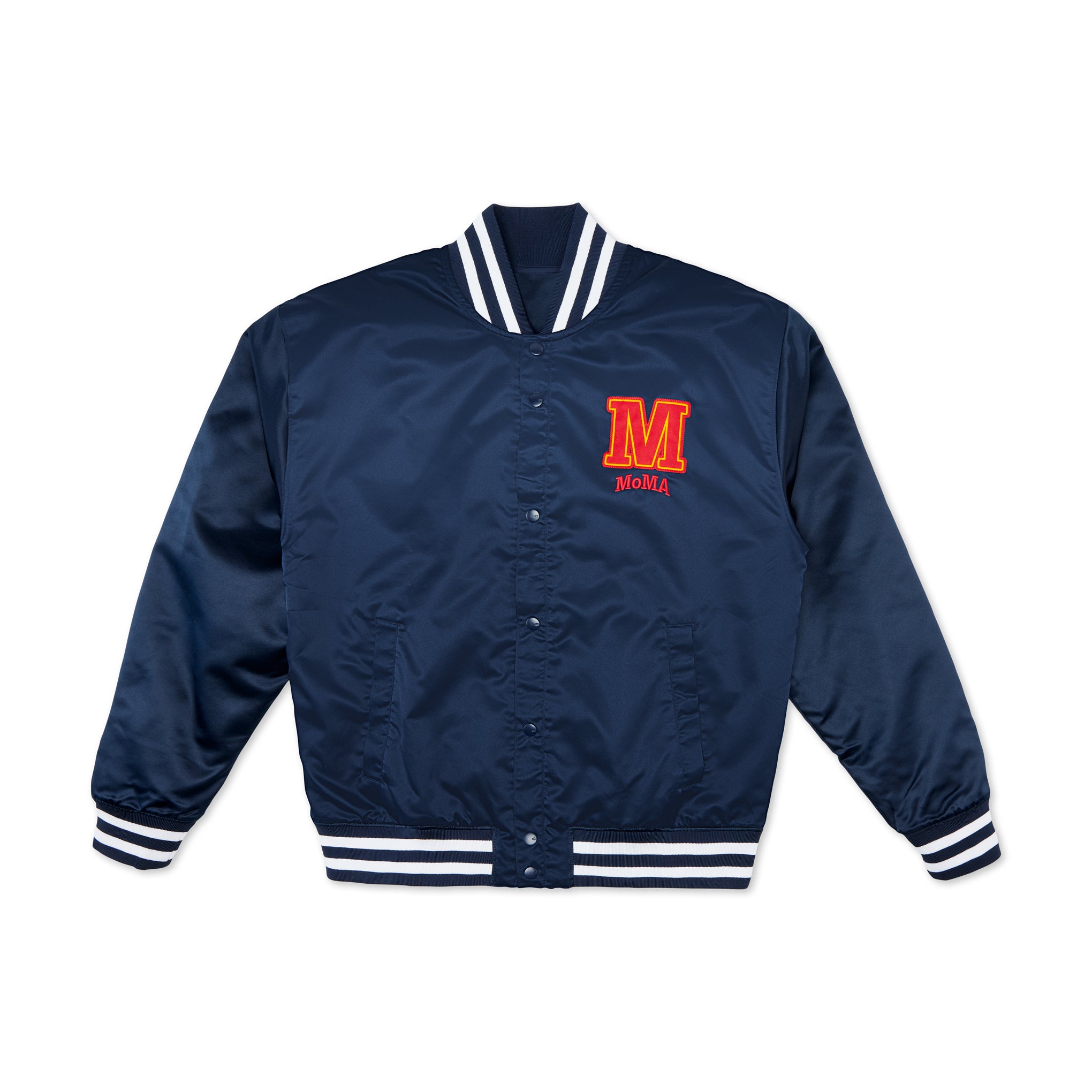 Classic Satin Varsity Bomber Jacket by Champion