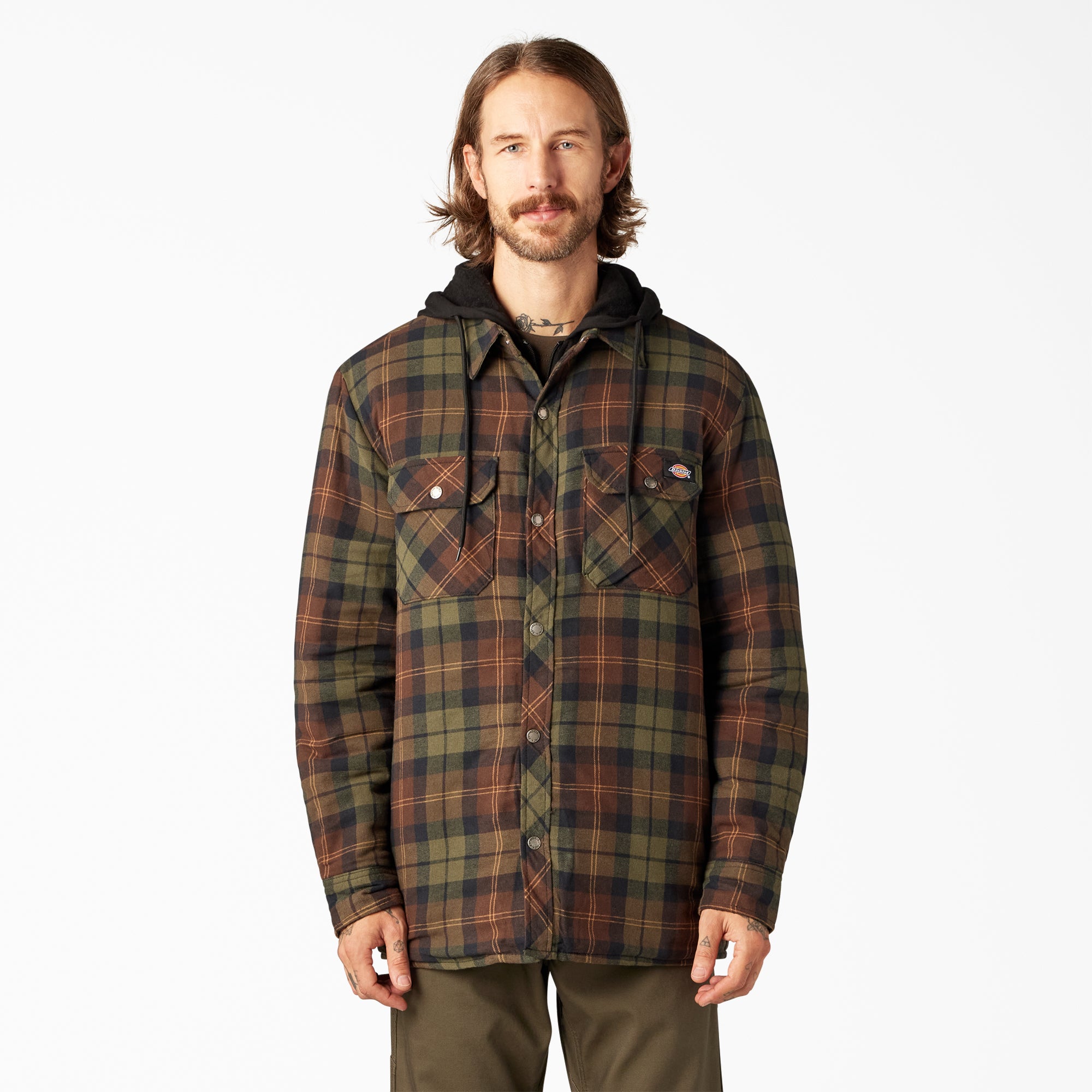 Dickies Flannel Hooded Shirt Jacket by Dickies