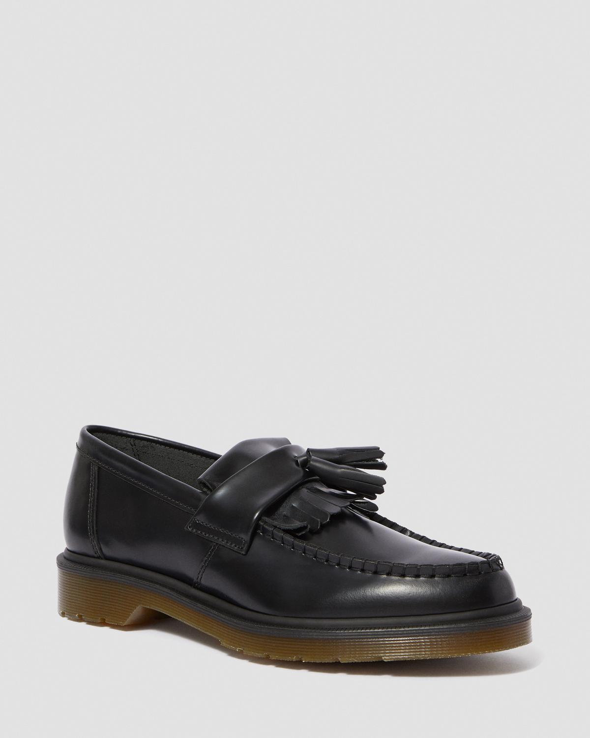 Adrian Smooth Leather Tassel Loafer by Dr. Martens