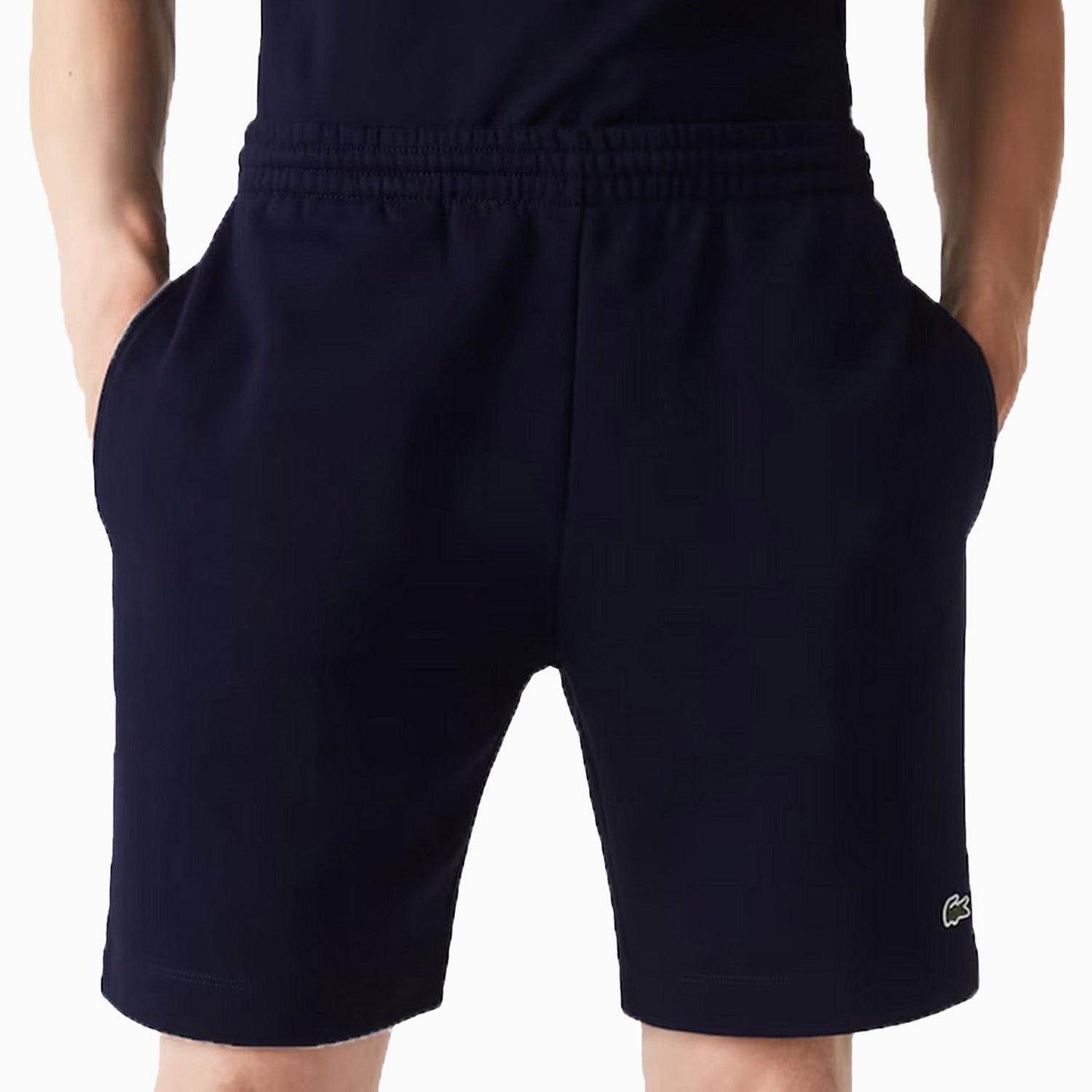 Organic Brushed Cotton Fleece Shorts by LACOSTE