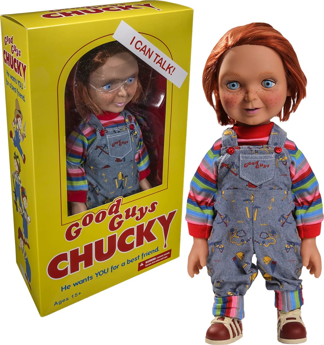 Child's Play Good Guys Chucky 15" Talking Doll by Mezco Toyz