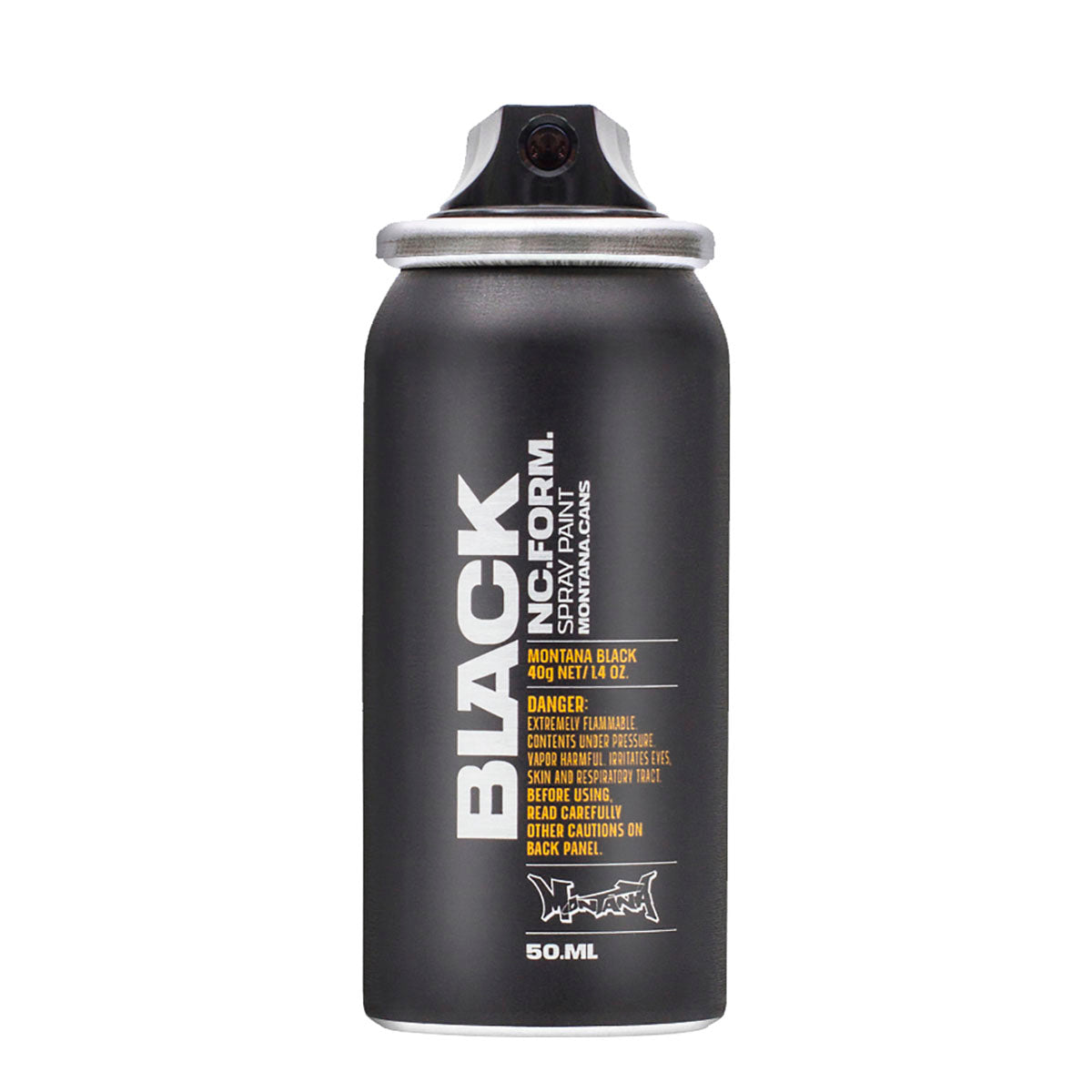 BLACK 50ml Mini Spray Paint Can by Montana Cans