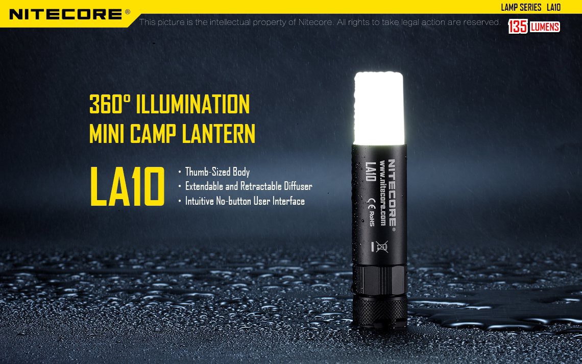 LA10 Mini Camp Lantern Flashlight by NITECORE