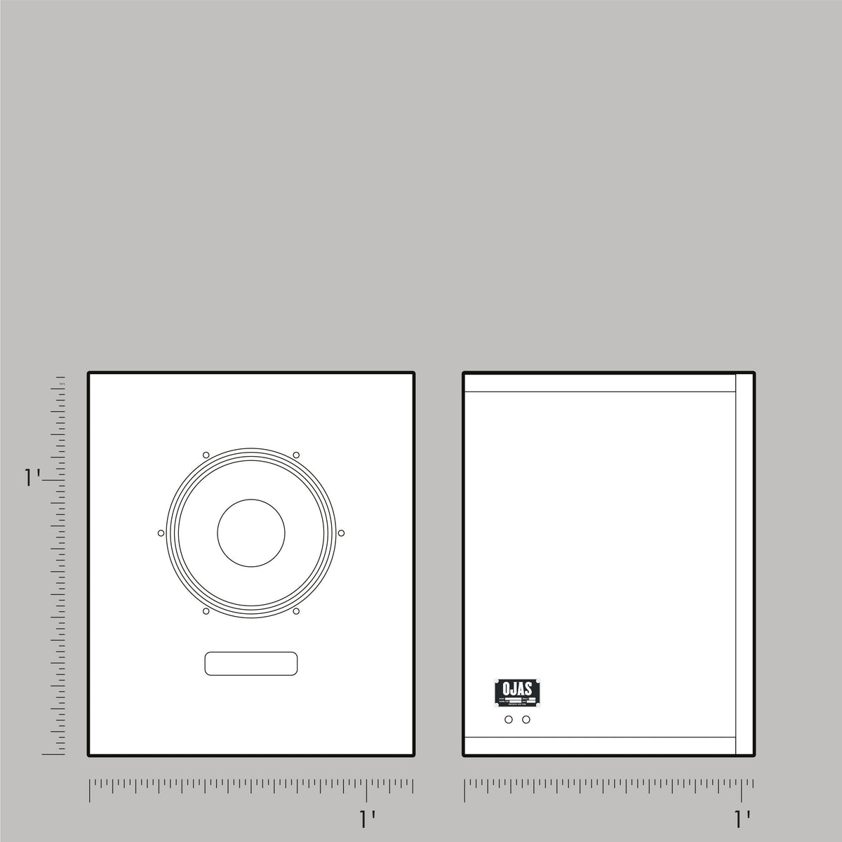 Artbook Shelf Speakers + Amp by Ojas