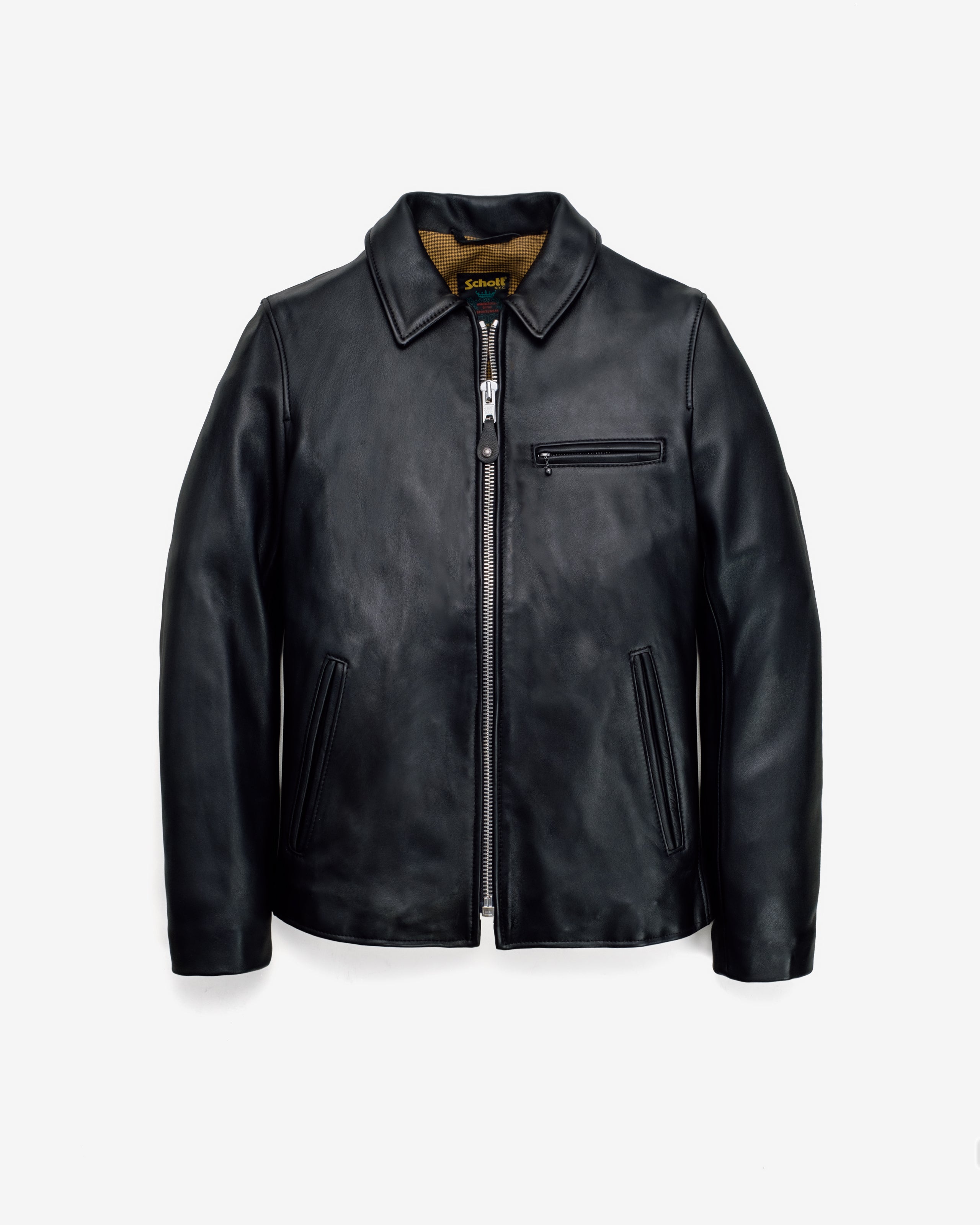 Schott NYC 246 Soft Touch Lambskin Delivery Jacket by Schott
