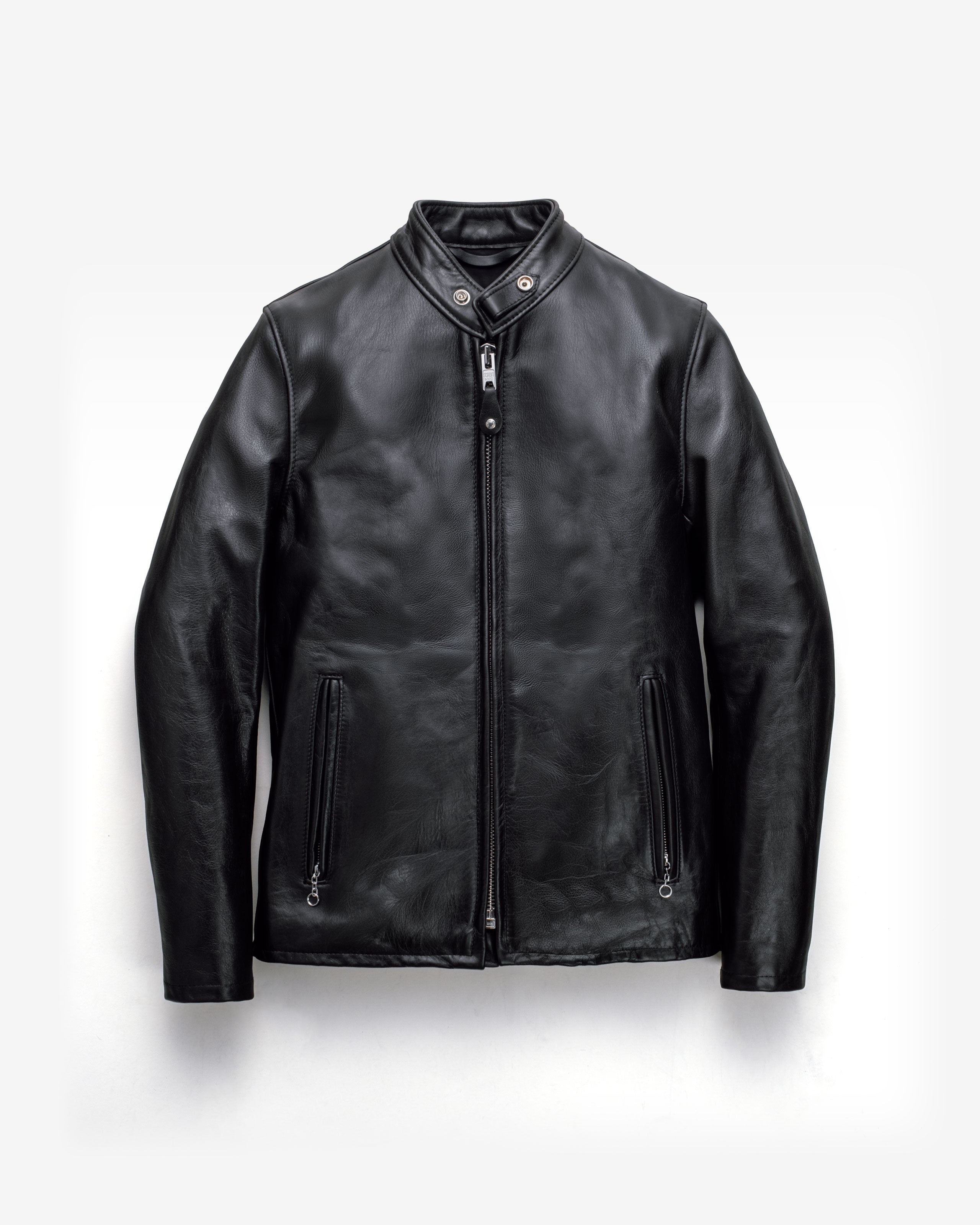 Schott NYC 654 Cowhide Casual Racer Leather Jacket by Schott