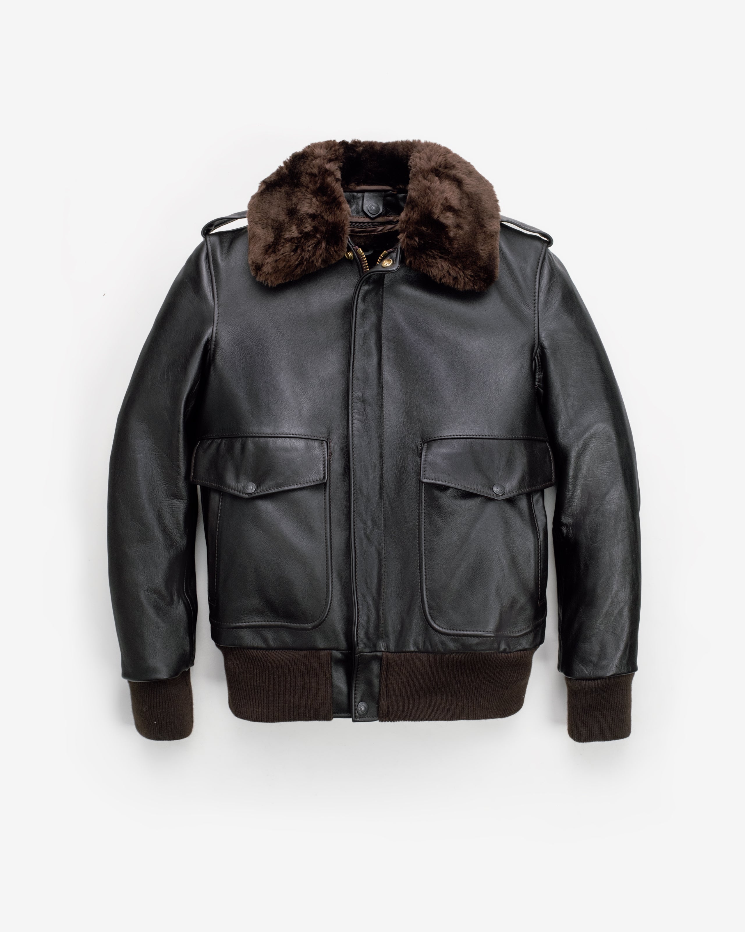 184SM A-2 Naked Cowhide Leather Flight Jacket by Schott NYC