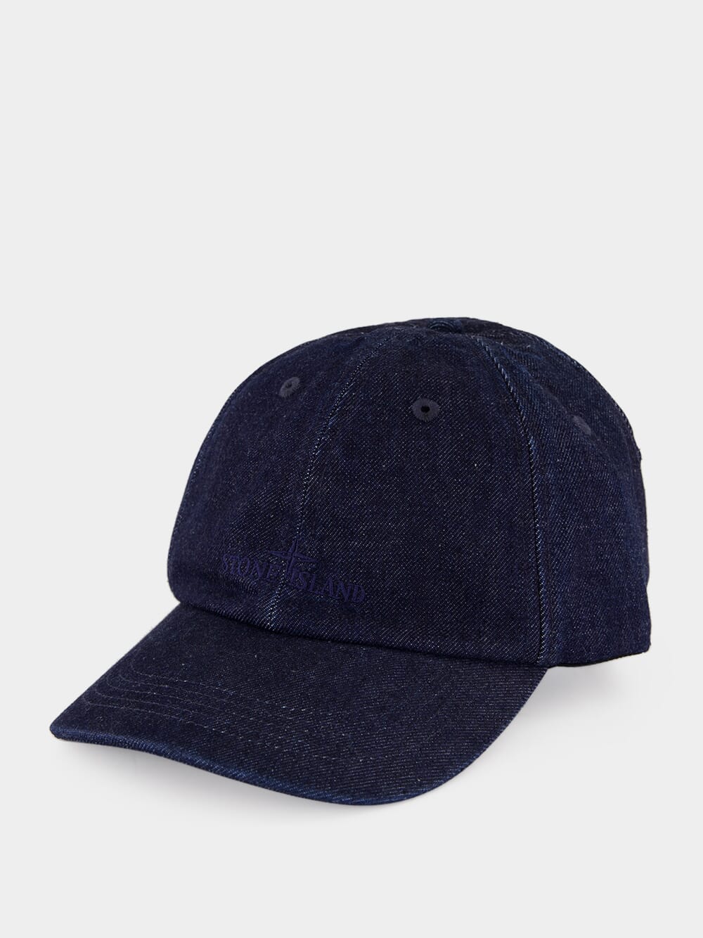 Denim Six-Panel Cap by Stone Island