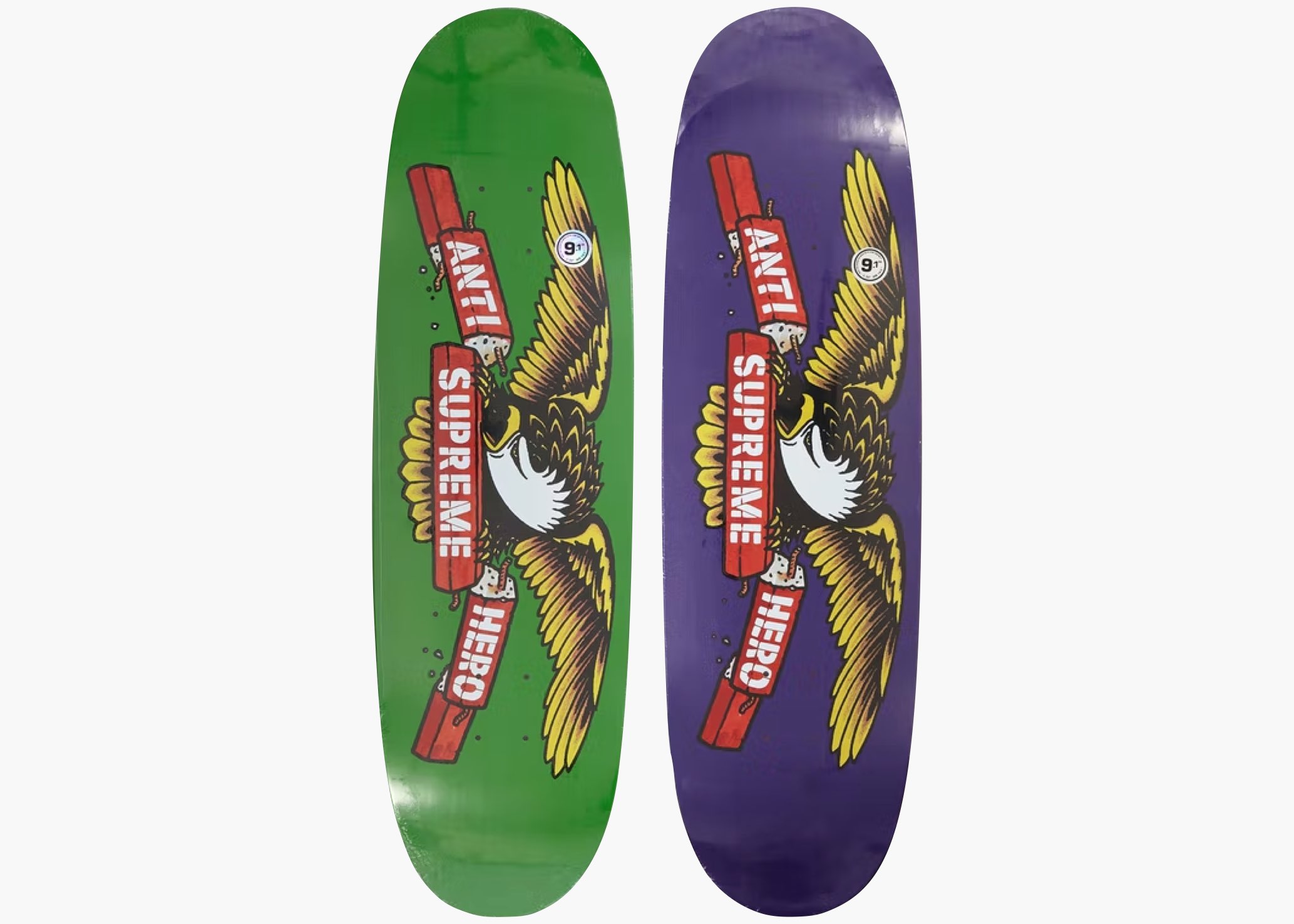 Supreme x ANTIHERO Curbs Skateboard