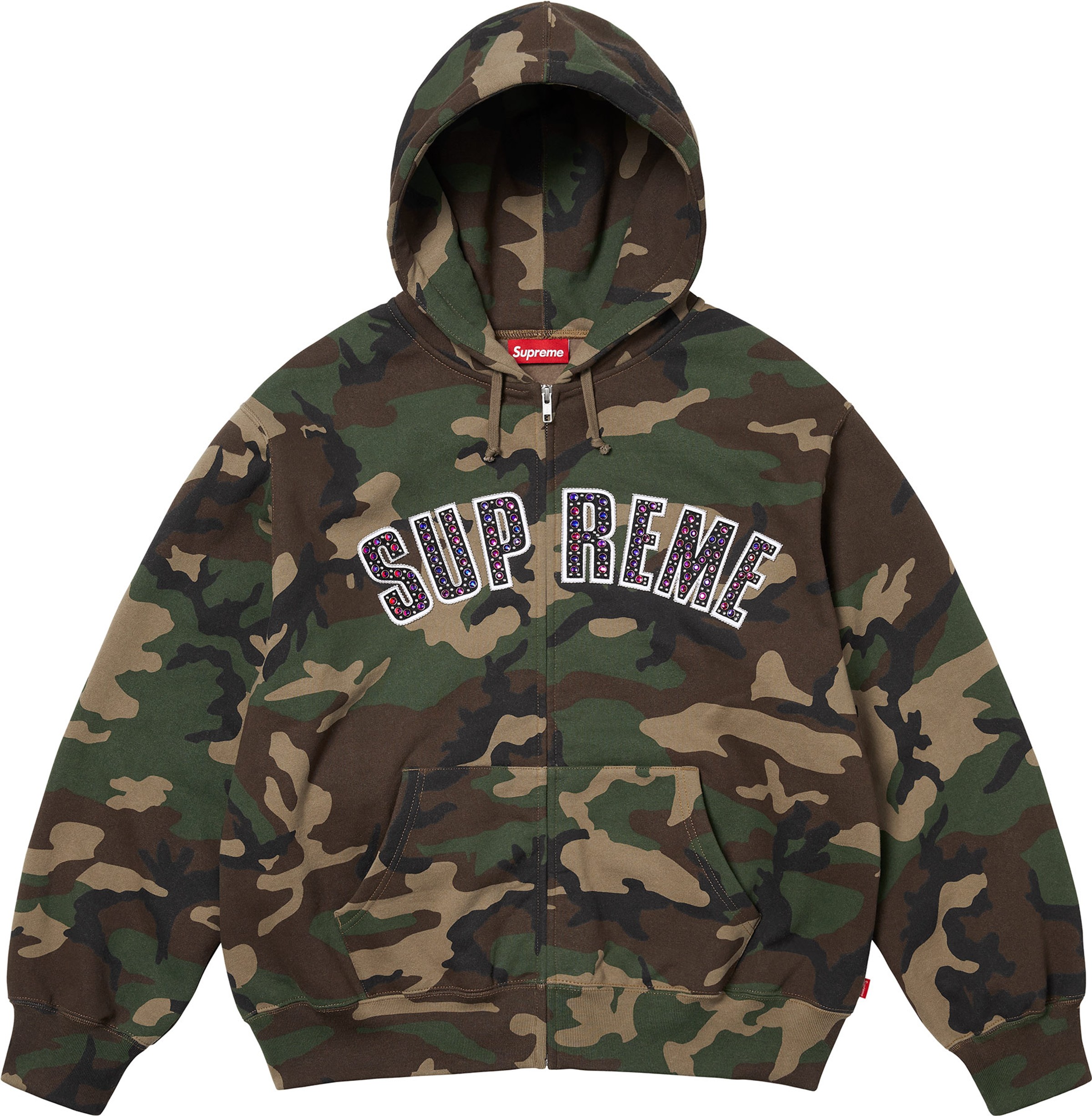 Supreme x b.b. Simon Zip Up Hooded Sweatshirt