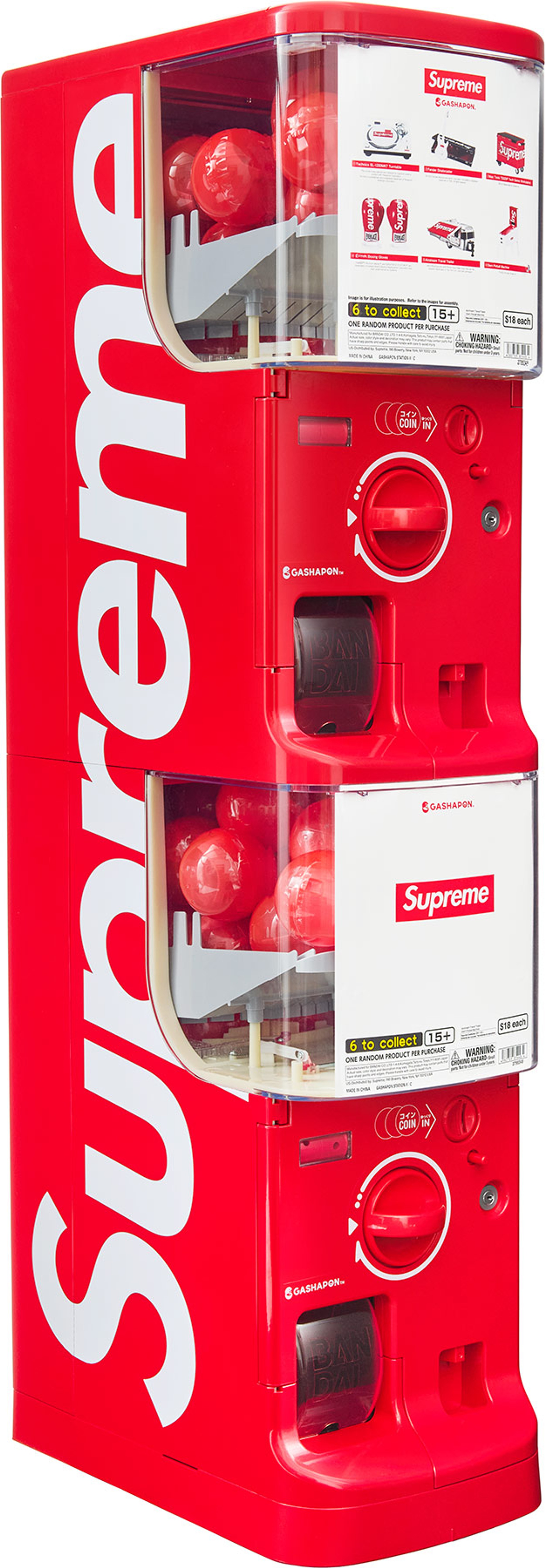 Supreme x Bandai Gashapon Machine