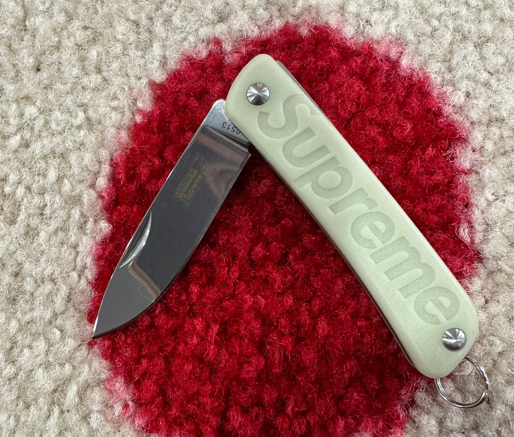 Supreme x Boker Glow-in-the-Dark Keychain Knife
