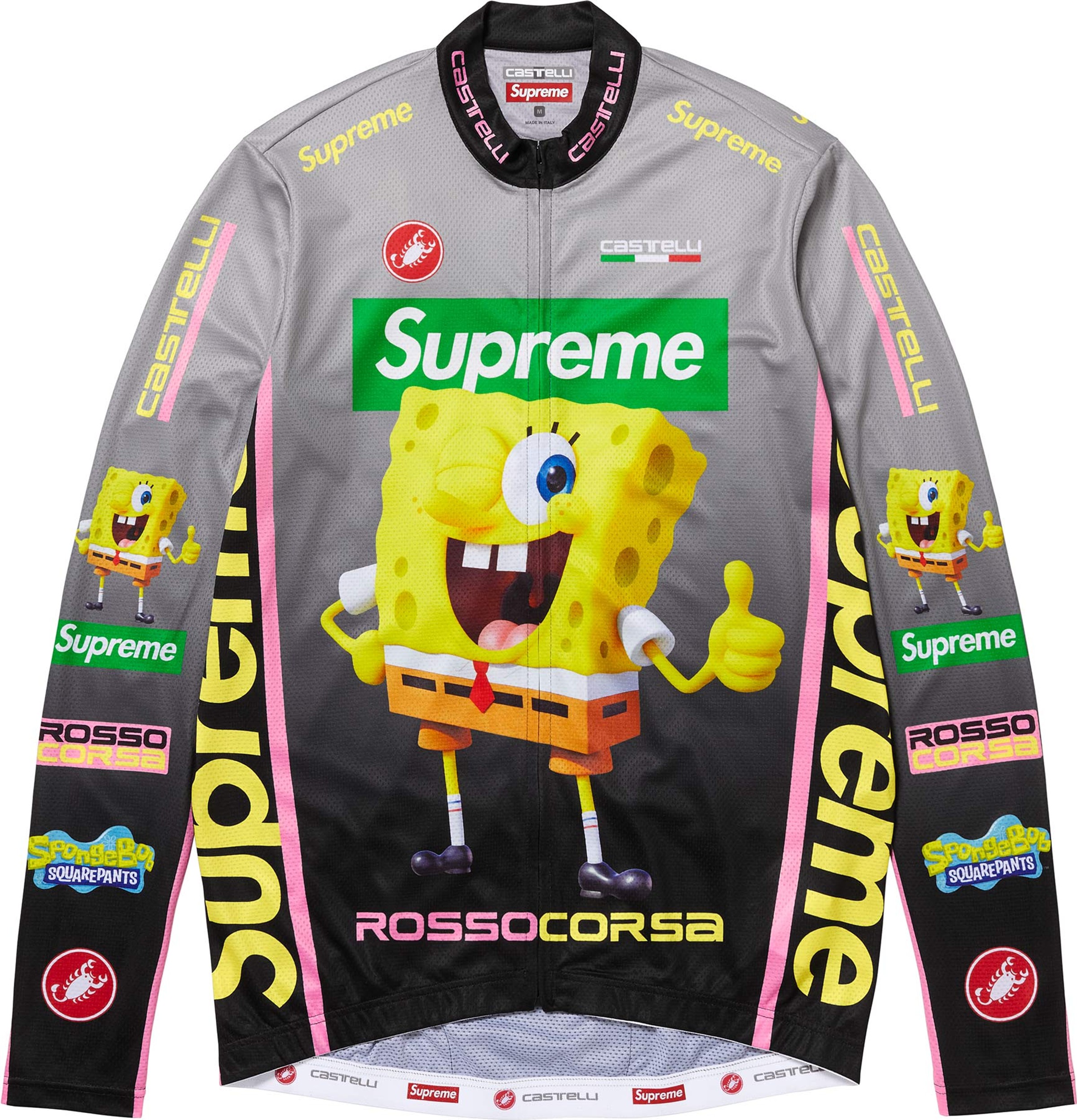 Supreme x SpongeBob SquarePants Castelli L/S Cycling Jersey