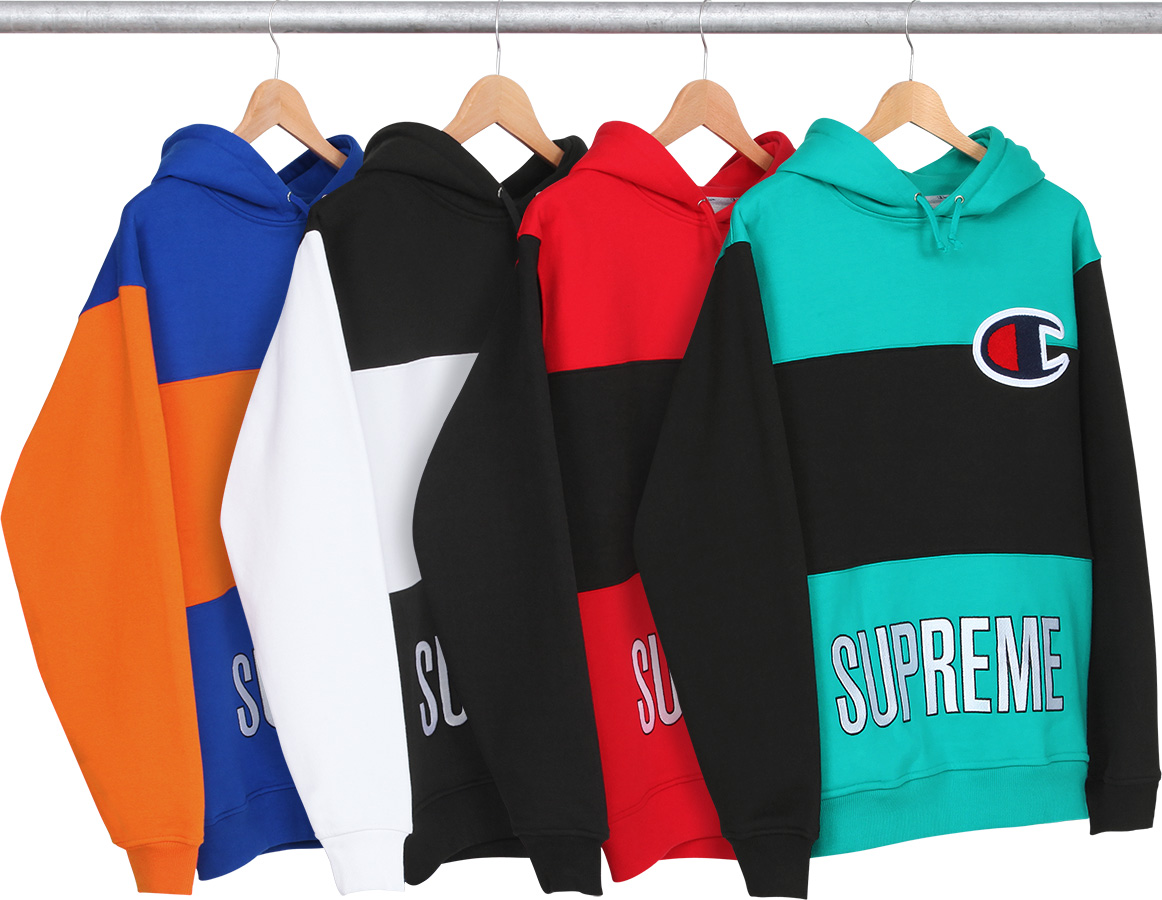 Supreme x Champion Color Blocked Pullover