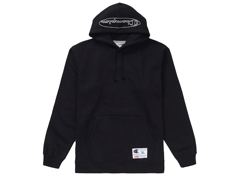 Supreme x Champion Outline Hooded Sweatshirt