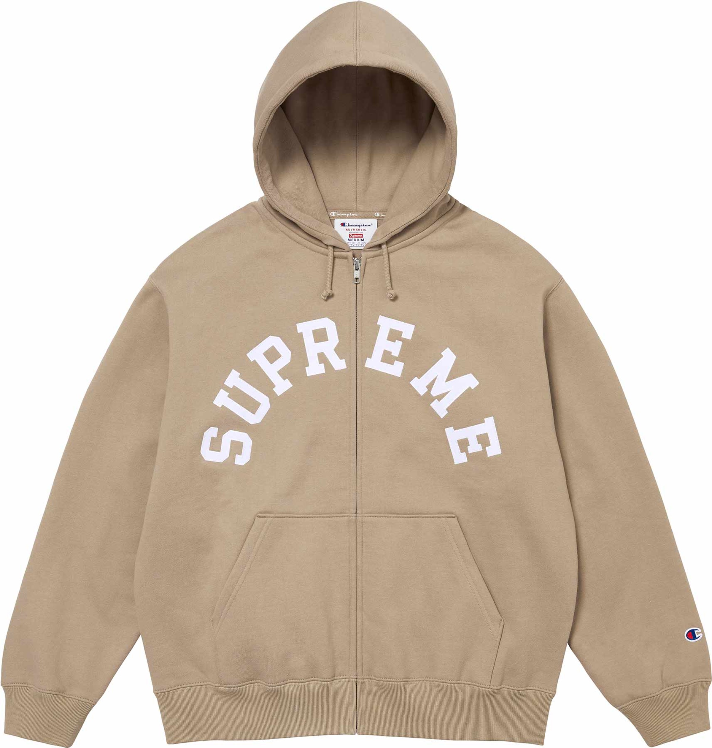 Supreme x Champion Zip Up Hooded Sweatshirt