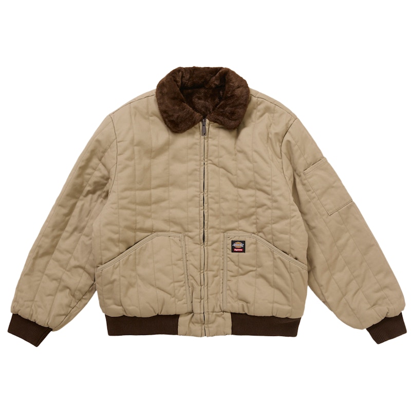 Supreme x Dickies Reversible Quilted Faux Fur Work Jacket