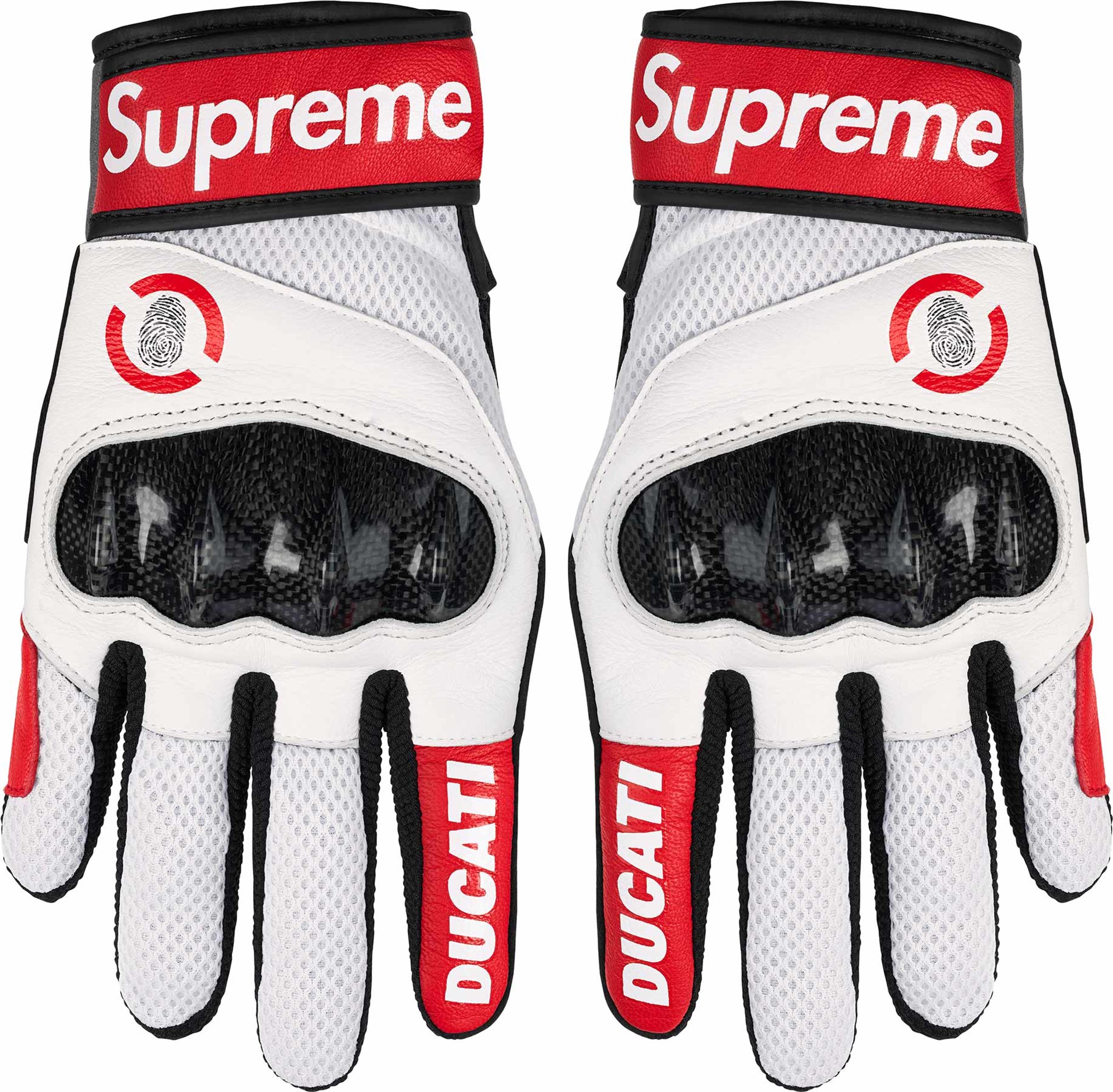 Supreme x Ducati x Spidi C1 Leather Gloves