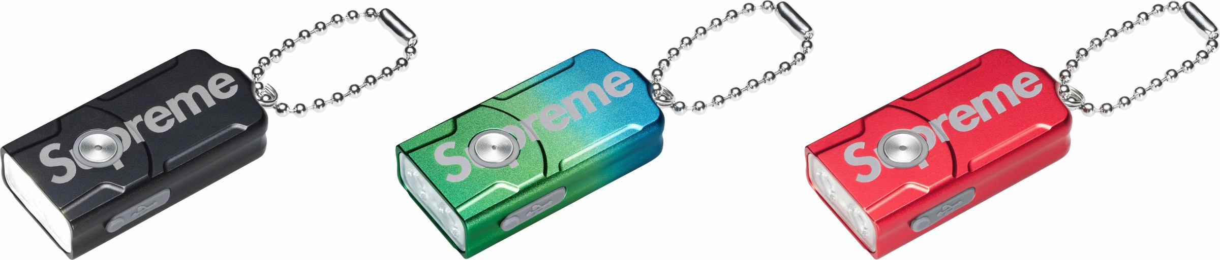 Supreme x Fenix E03R Flashlight Keychain