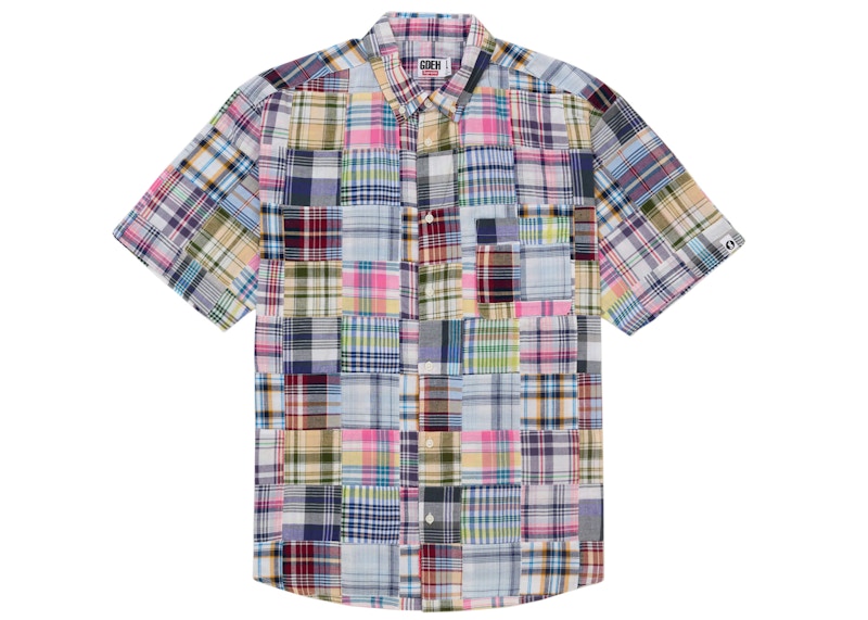 Supreme x GOODENOUGH Patchwork Madras S/S Shirt