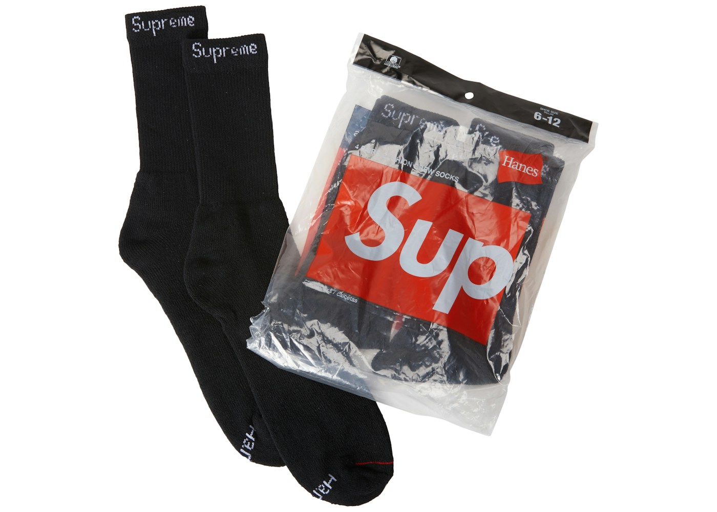 Supreme x Hanes Crew Socks