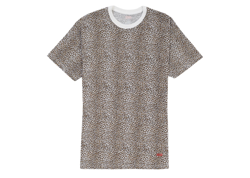 Supreme x Hanes Leopard Tagless Tees (2 Pack)