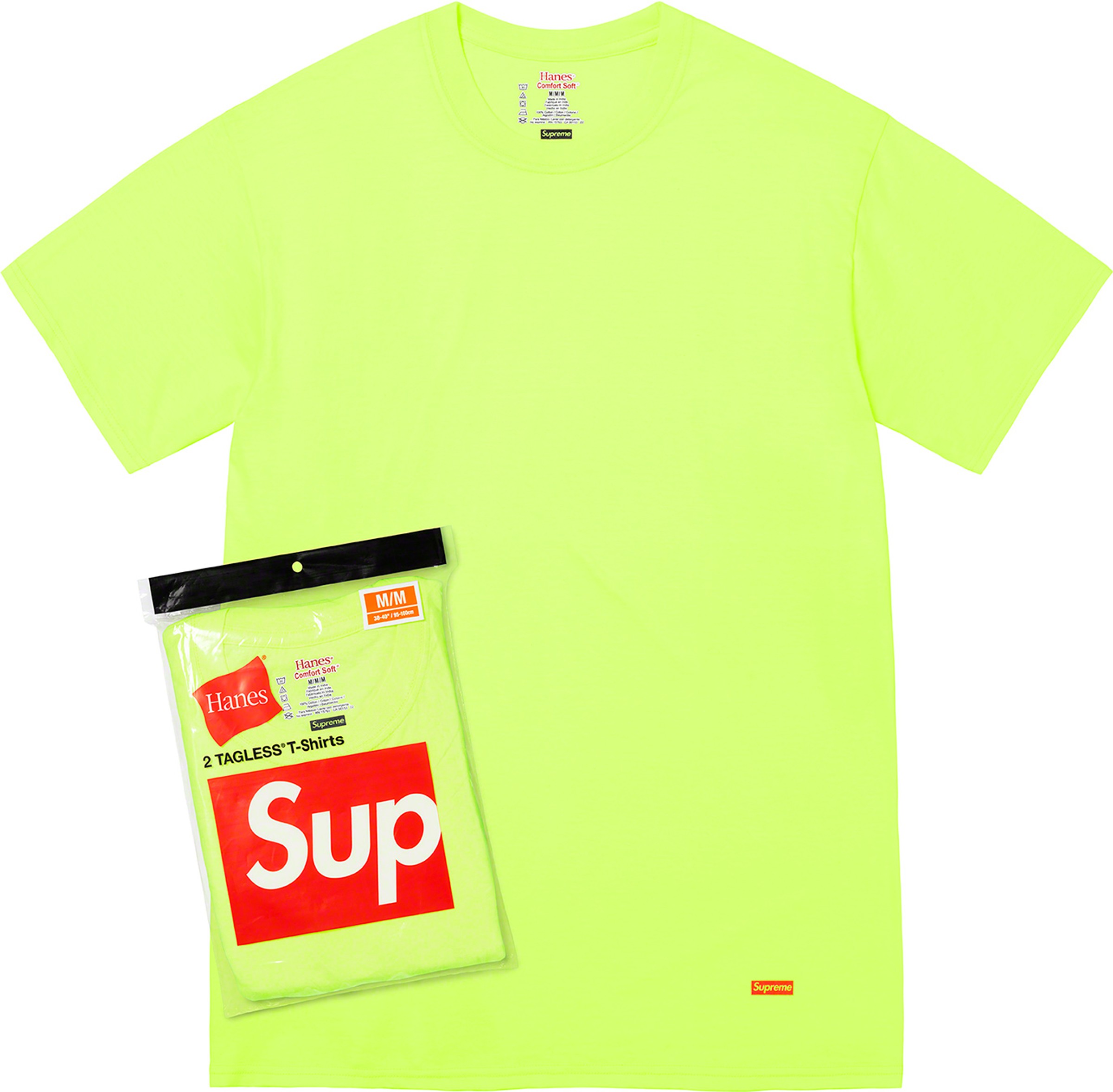 Supreme x Hanes Tagless T-Shirts (2 Pack)
