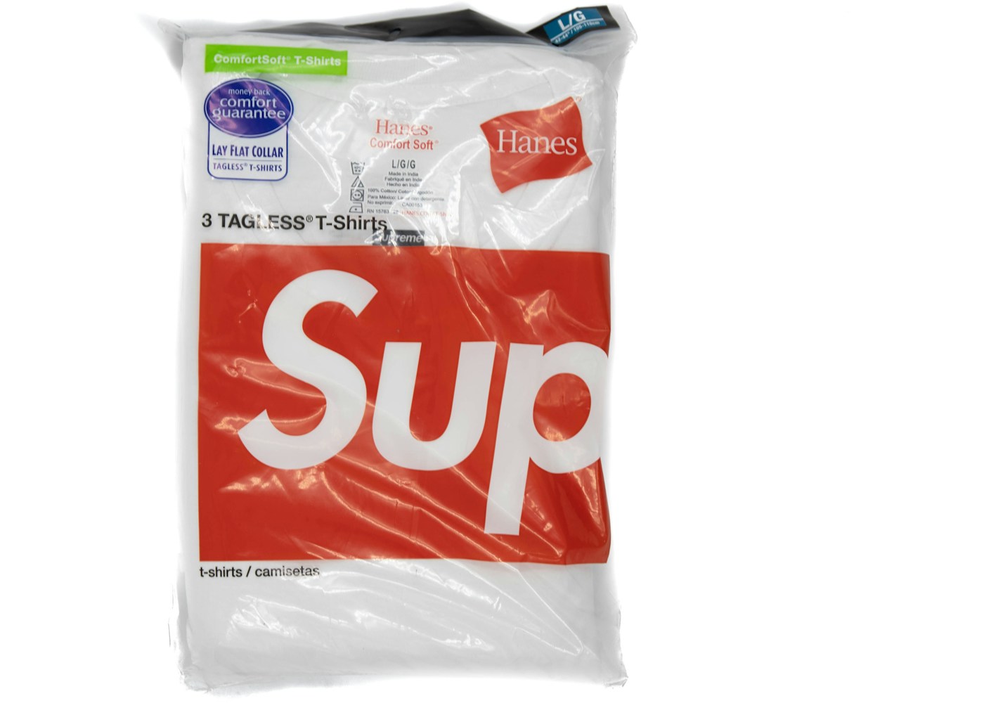 Supreme x Hanes Tagless Tees