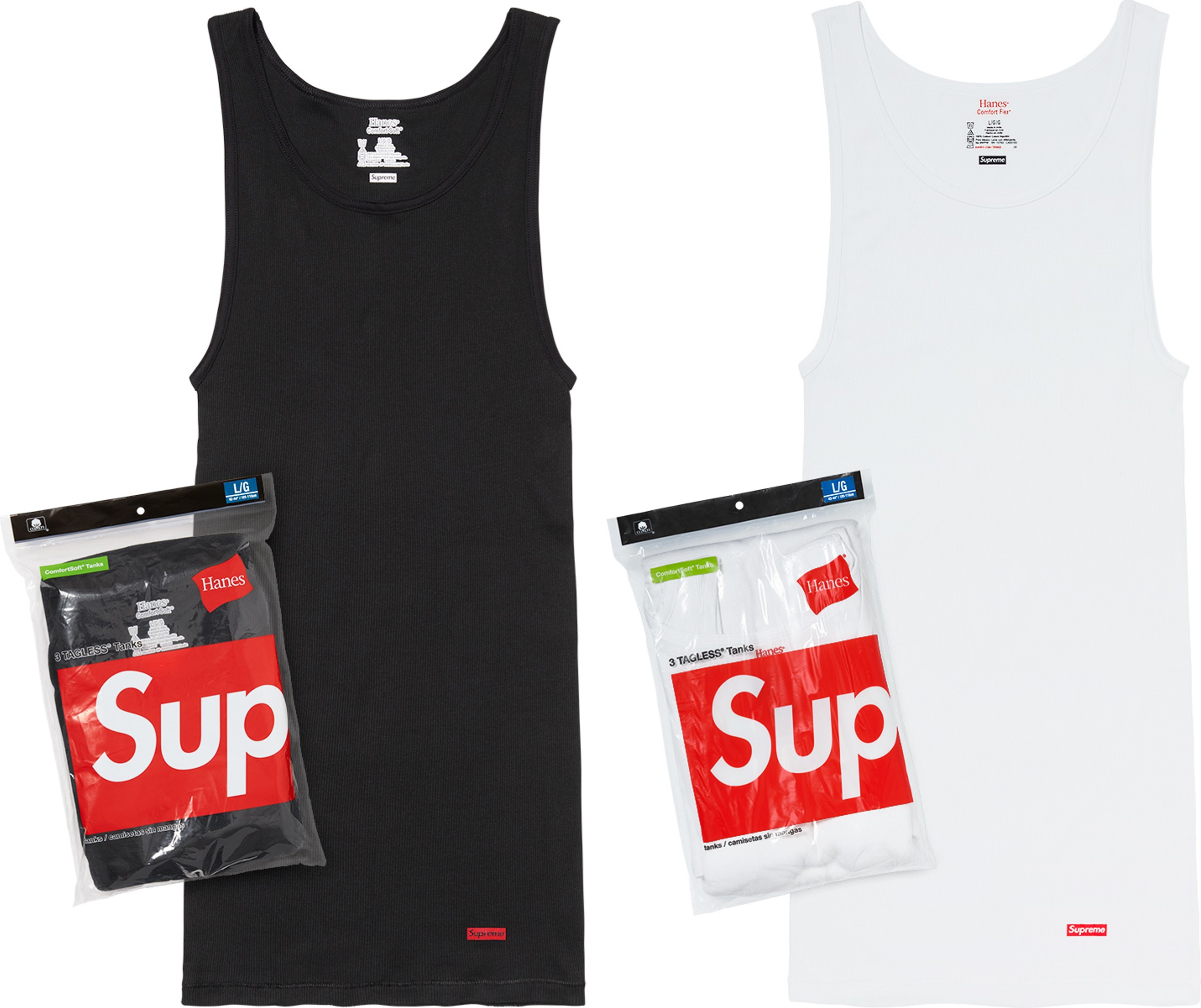Supreme x Hanes Tank Tops (3 Pack)