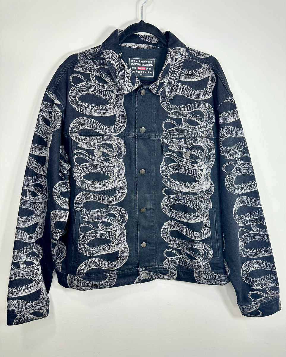 Supreme x Hysteric Glamour Snake Denim Trucker Jacket