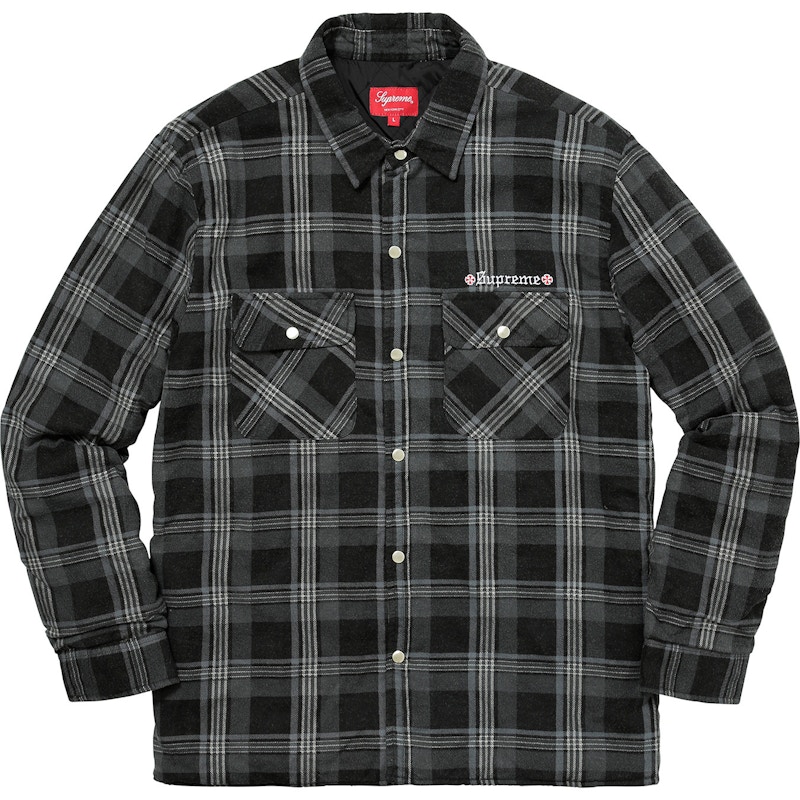 Supreme x Independent Quilted Flannel Shirt