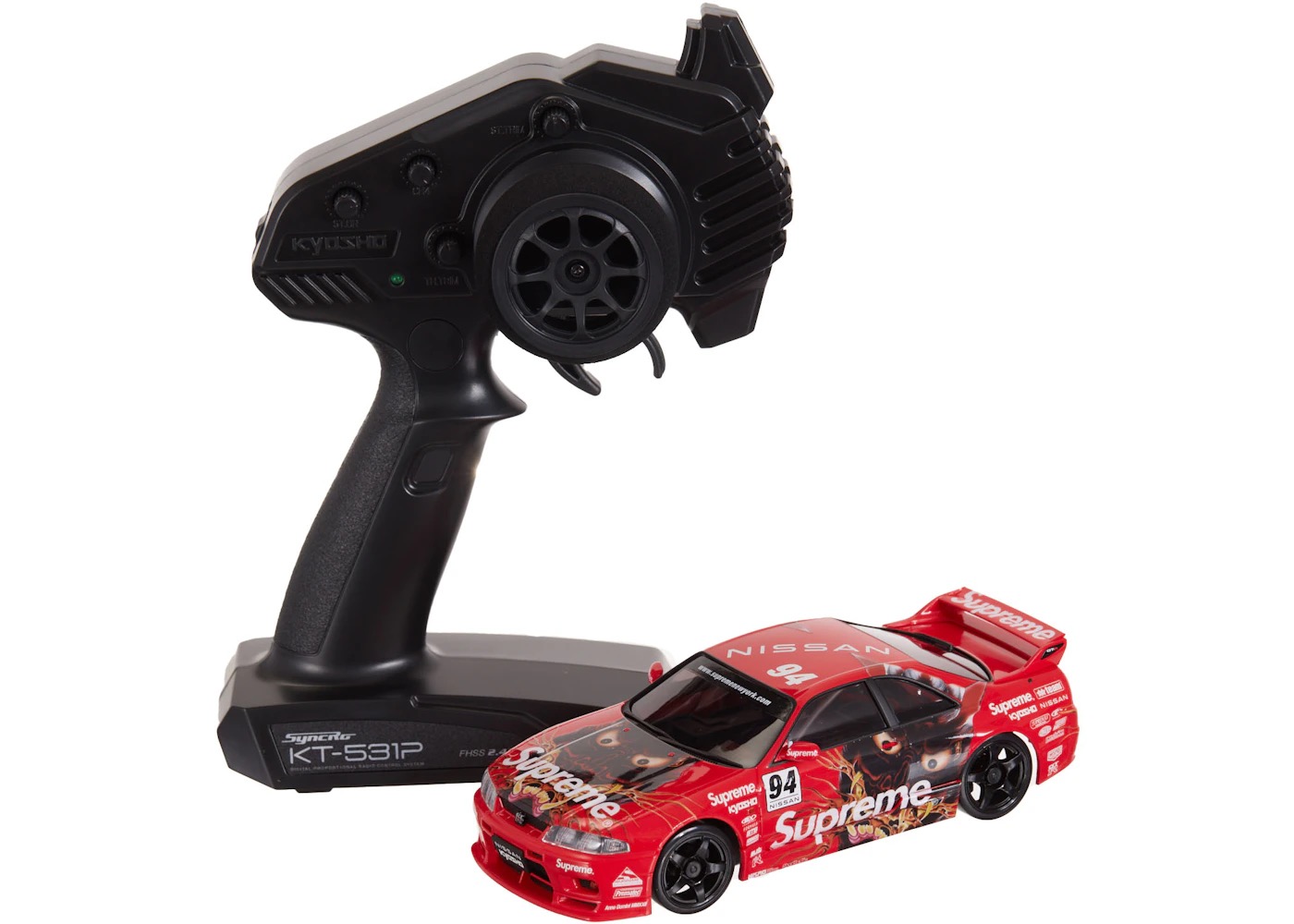 Supreme x Kyosho Mini-Z Nissan Skyline Nismo R33 RC Readyset
