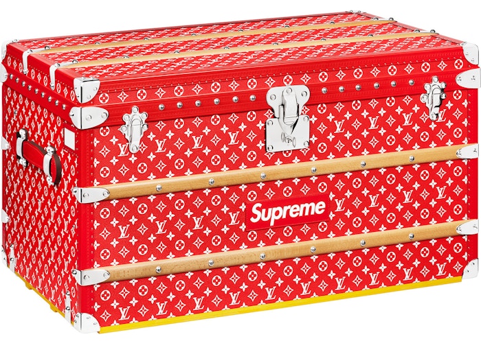 Supreme x Louis Vuitton Monogram Malle Courrier 90 Trunk
