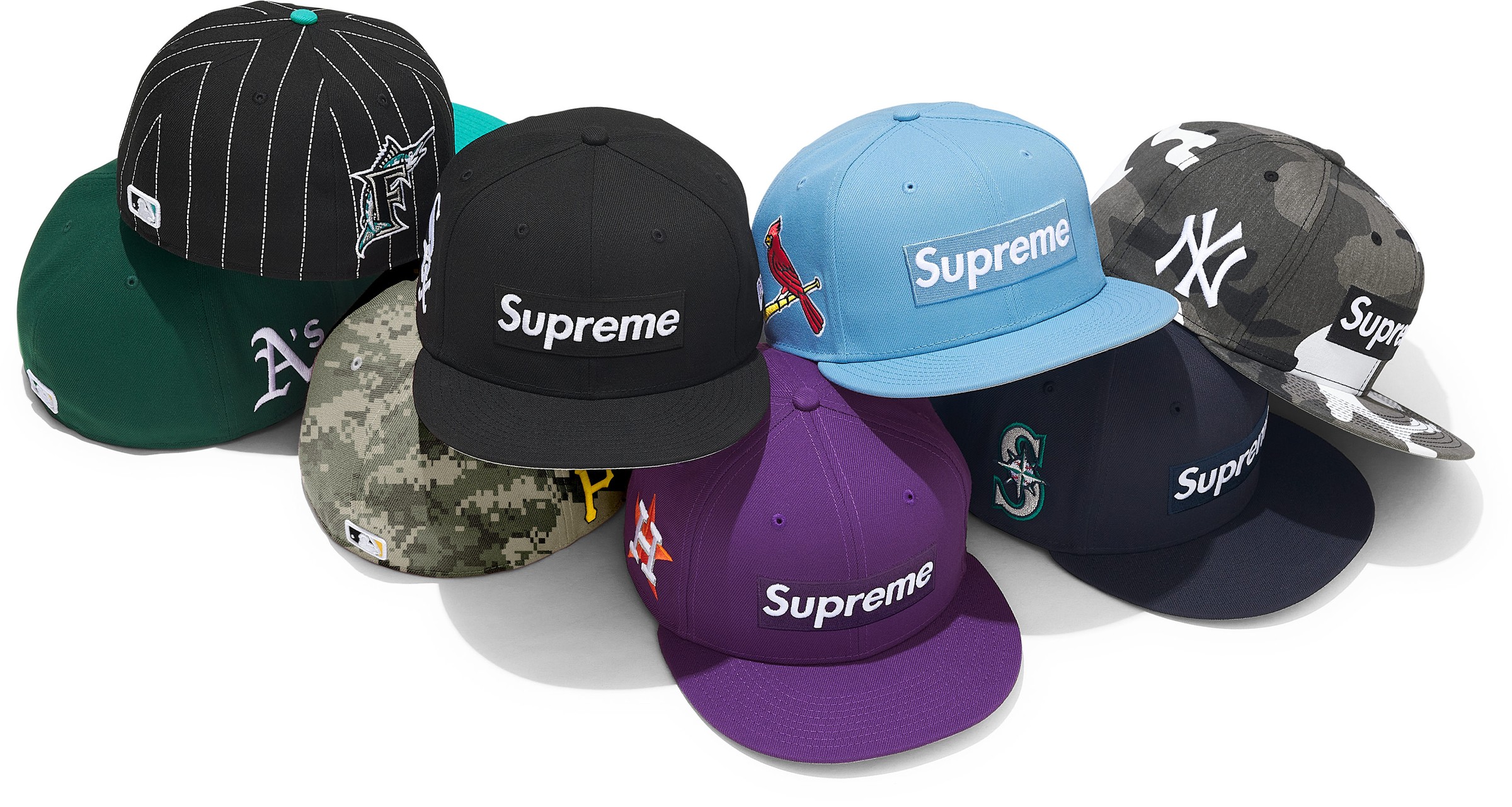 Supreme x MLB Teams Box Logo New Era