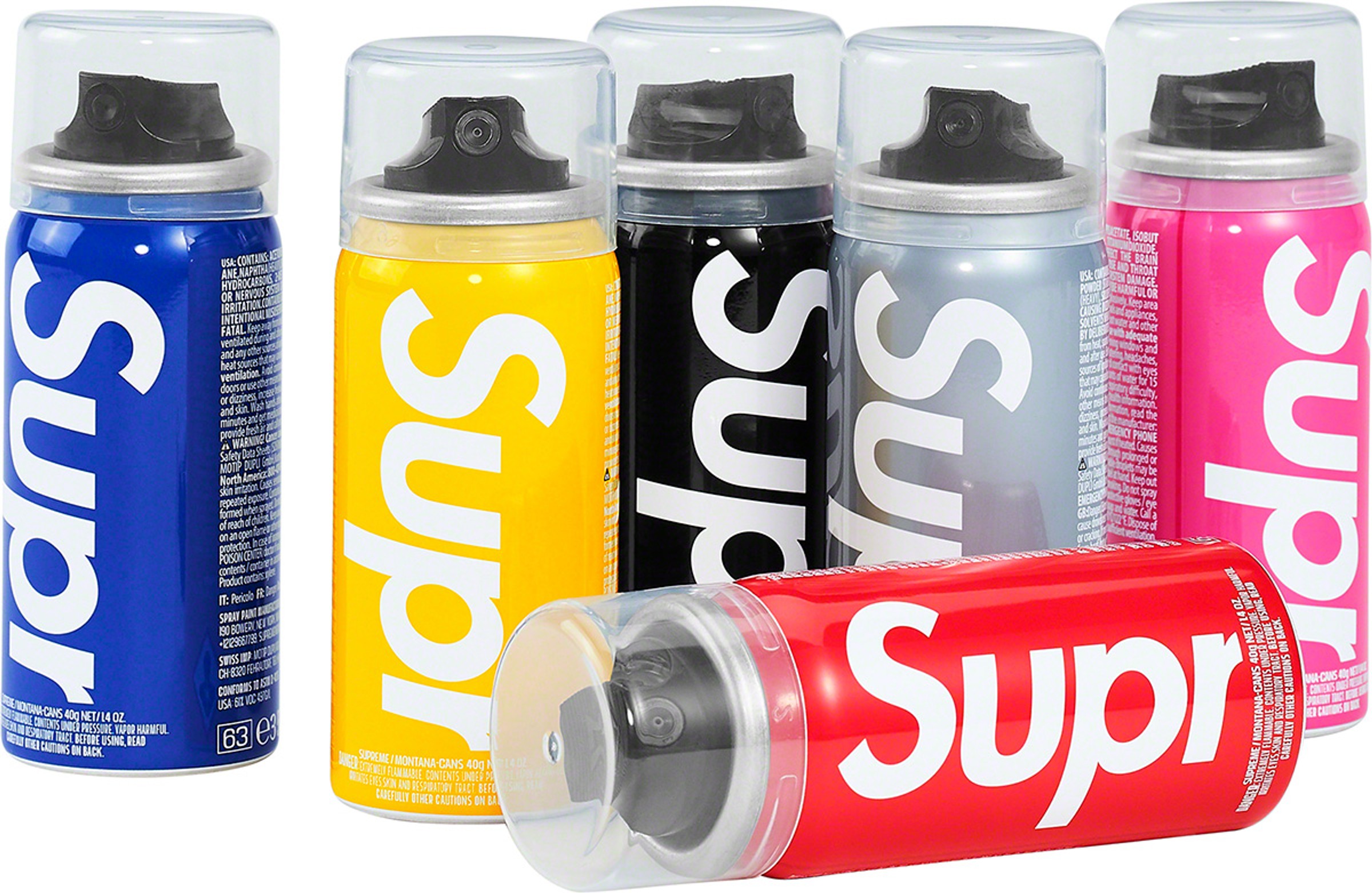 Supreme x Montana Cans BLACK 50ml Mini Spray Paint Can