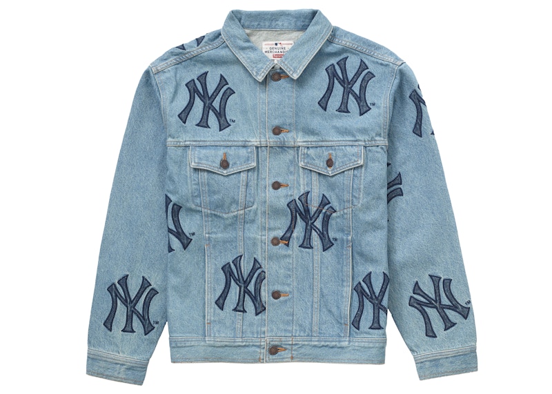 Supreme x New York Yankees Denim Trucker Jacket