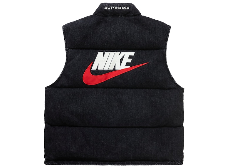 Supreme x Nike Denim Puffer Vest