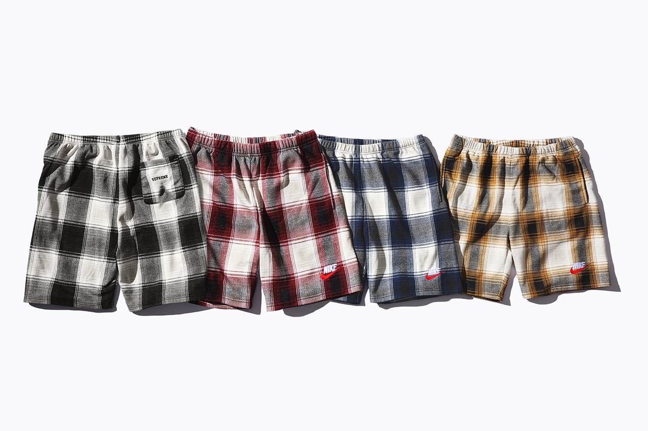 Supreme x Nike Plaid Sweatshort