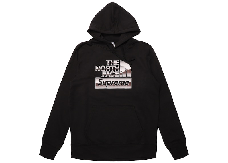 Supreme x The North Face Metallic Logo Hooded Sweatshirt