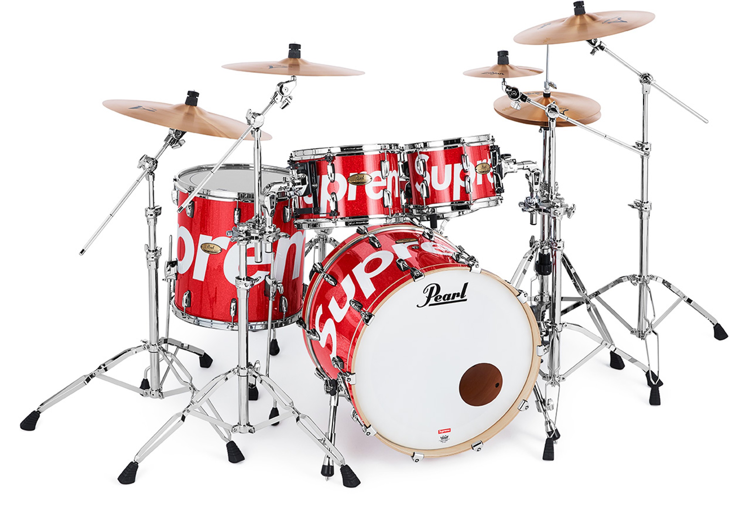 Supreme x Pearl Session Studio Select Drum Set & Zildjian Cymbals