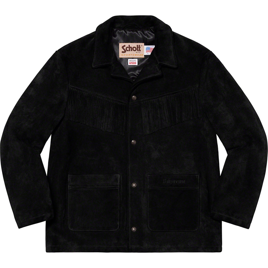 Supreme x Schott NYC Fringe Suede Coat