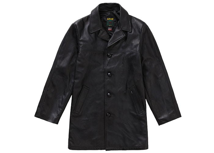 Supreme x Schott NYC Leather Overcoat