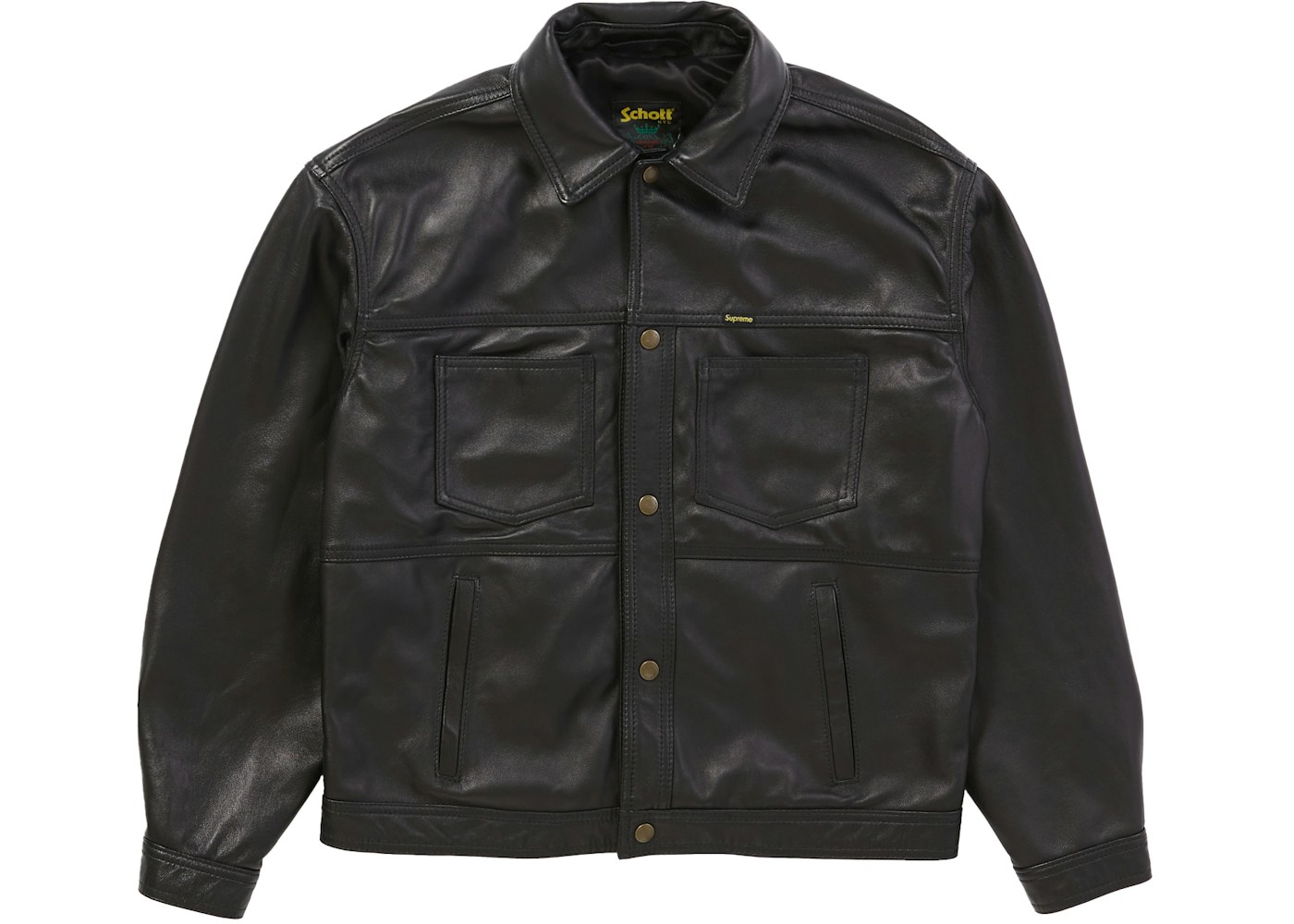 Supreme x Schott Schott NYC 246 Soft Touch Lambskin Delivery Jacket