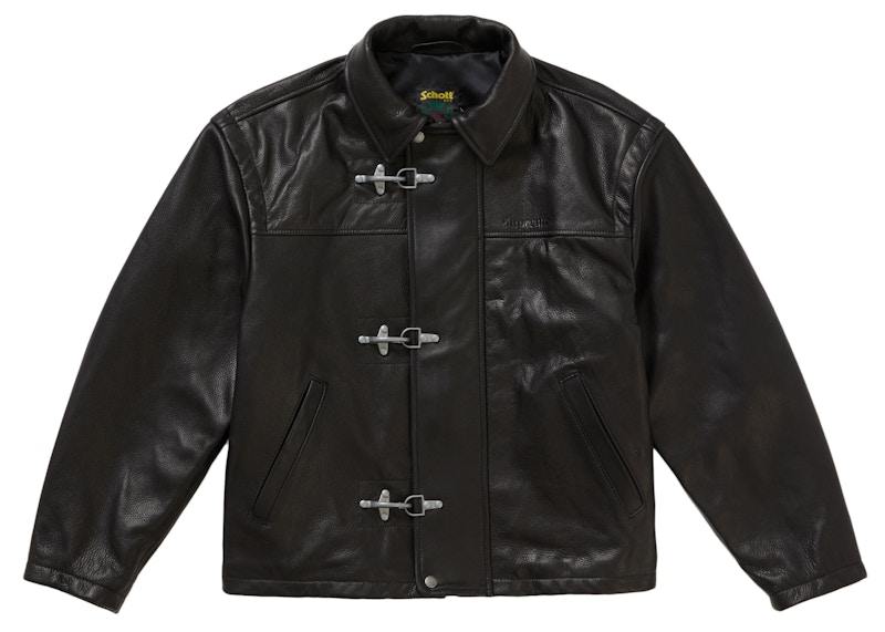 Supreme x Schott NYC Leather Clip Jacket