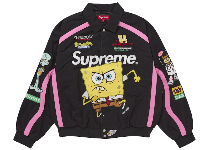 Supreme x SpongeBob SquarePants Jeff Hamilton Racing Jacket