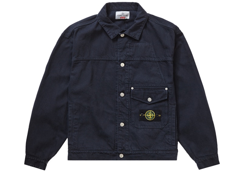 Supreme x Stone Island Denim Trucker Jacket