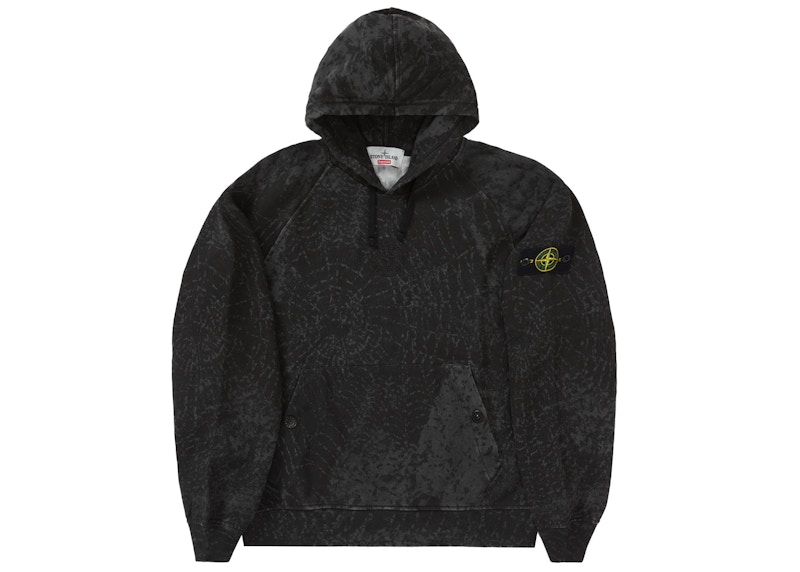 Supreme x Stone Island Stone Island 64151 Cotton Fleece Garment Dyed Hooded Sweatshirt