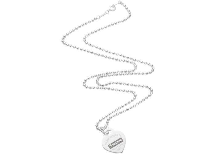 Supreme x Tiffany & Co. Return to Tiffany Heart Tag Pendant