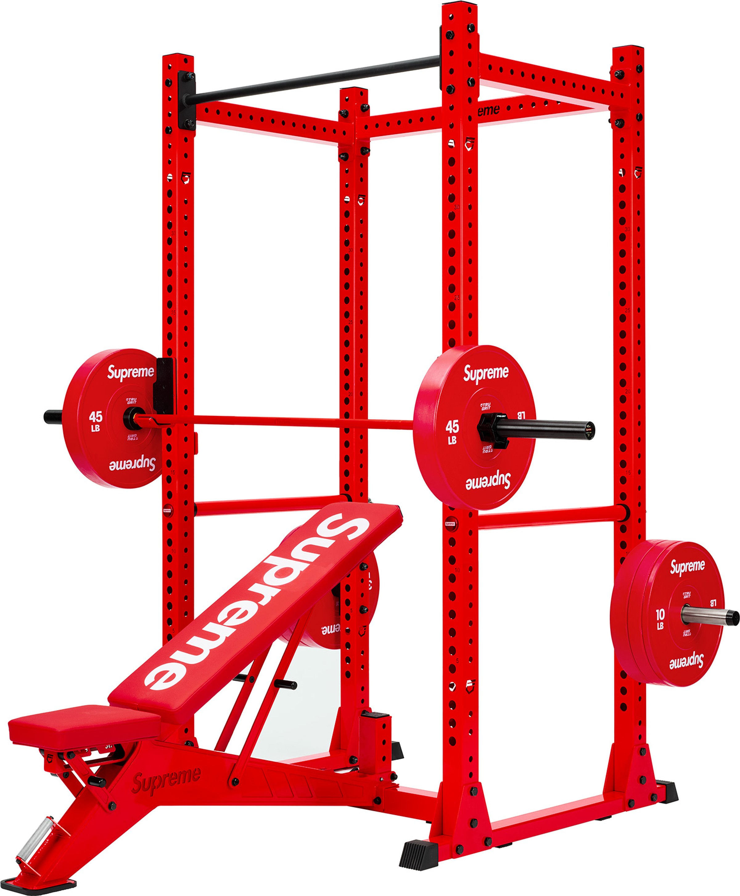Supreme x Tru Grit Power Rack Weight Set