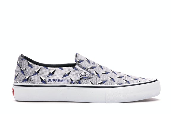 Supreme x Vans Diamond Plate Slip-On Pro